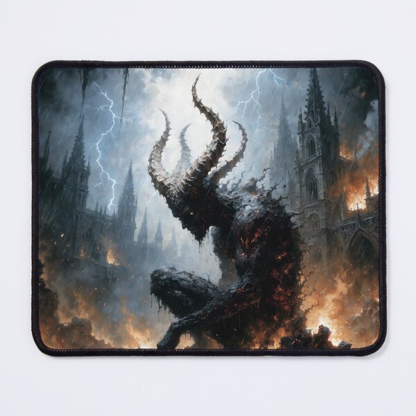 Item preview, Fallen King – Dark Gothic Demon Apocalypse Fantasy Art designed and sold by cr6zym1nd.