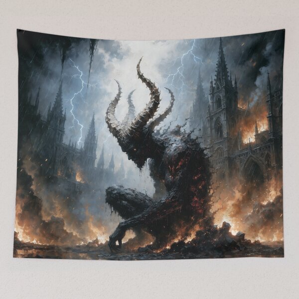 Item preview, Fallen King – Dark Gothic Demon Apocalypse Fantasy Art designed and sold by cr6zym1nd.
