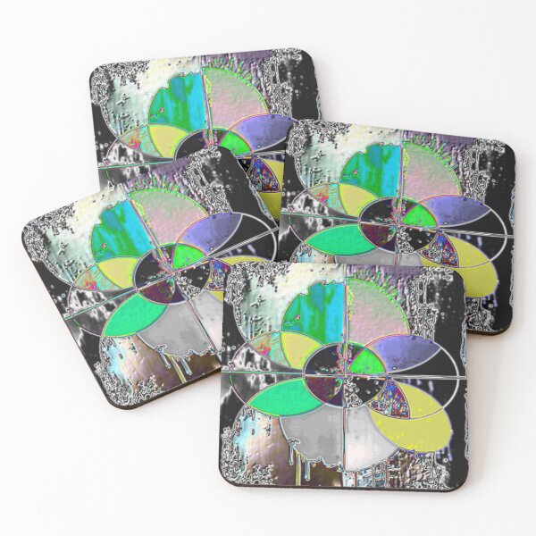 Item preview, radiant color wheel dark electrize 13 colorful geometric abstract design designed and sold by SmashingDeals.