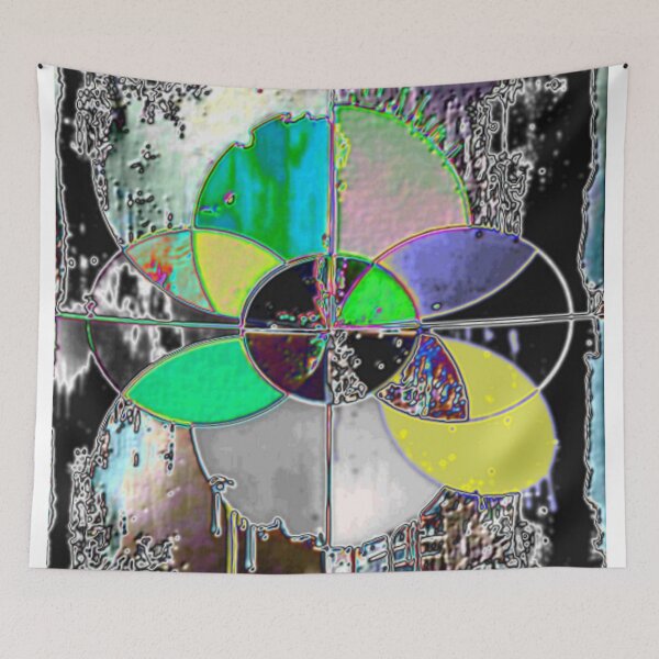 Item preview, radiant color wheel dark electrize 13 colorful geometric abstract design designed and sold by SmashingDeals.