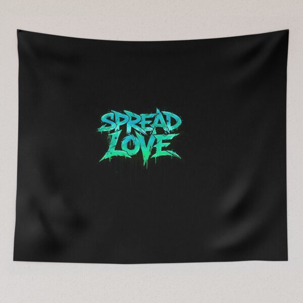 Item preview, Spread Love Dripping Graffiti – Modern Aesthetic Streetwear  designed and sold by typoinspired.