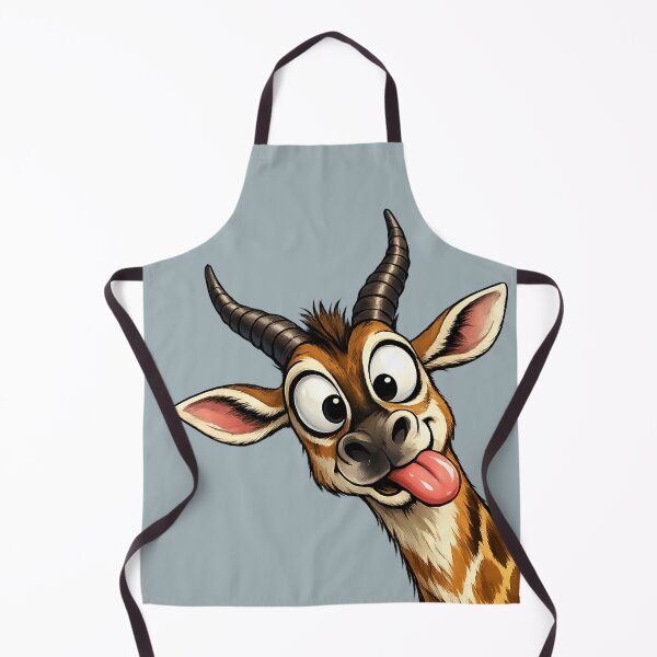 Item preview, Funny Silly Antelope - Cute Tongue Out Cartoon Gazelle designed and sold by myforestfog.