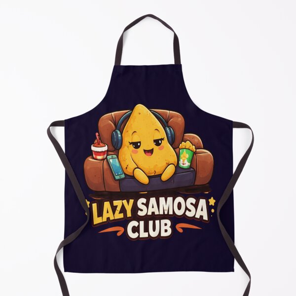 Item preview, Lazy Samosa Club – Cute Indian Food Cartoon, Funny Relax Meme Design for Food Lovers designed and sold by Globalcitytees.