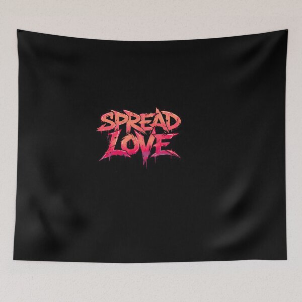 Item preview, Spread Love Dripping Graffiti – Modern Streetwear Aesthetic designed and sold by typoinspired.