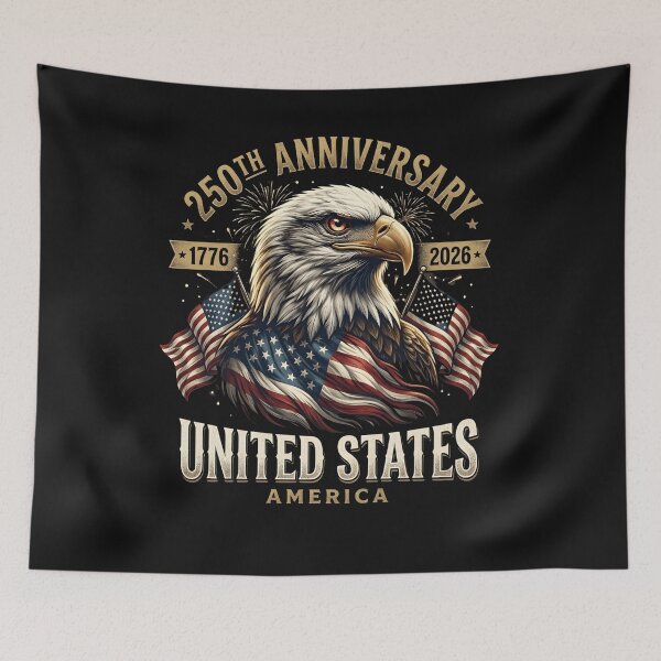 Item preview, 250th Anniversary 2026 Eagle Patriotic Vintage USA designed and sold by JerdbordinShop.