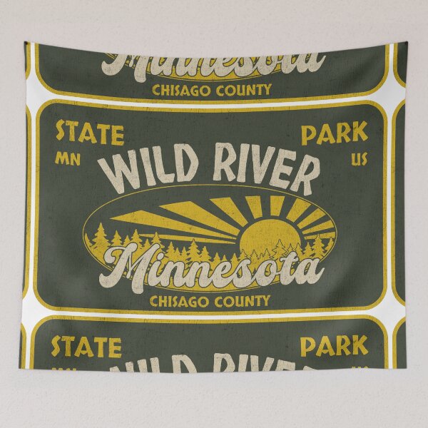 Item preview, Wild River State Park, Chisago County, Minnesota, badge design designed and sold by Wanderful-roads.