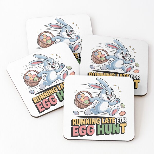 Item preview, Running Late for Egg Hunt | Funny Easter Bunny Design designed and sold by Shanker-studio.