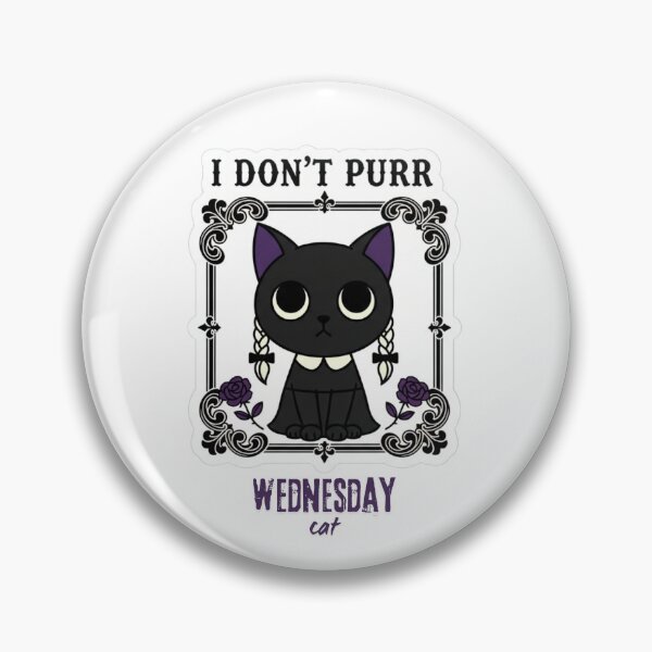 Item preview, I don't Purr Wednesday cute cat designed and sold by Mojibebe.