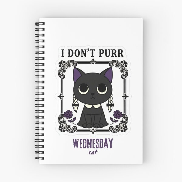 Item preview, I don't Purr Wednesday cute cat designed and sold by Mojibebe.