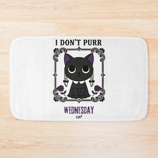 Item preview, I don't Purr Wednesday cute cat designed and sold by Mojibebe.