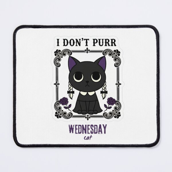 Item preview, I don't Purr Wednesday cute cat designed and sold by Mojibebe.