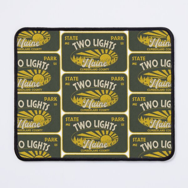 Item preview, Two Lights State Park, Cumberland County, Maine, badge design designed and sold by Wanderful-roads.