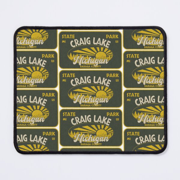 Item preview, Craig Lake State Park, Baraga County, Michigan, badge design designed and sold by Wanderful-roads.