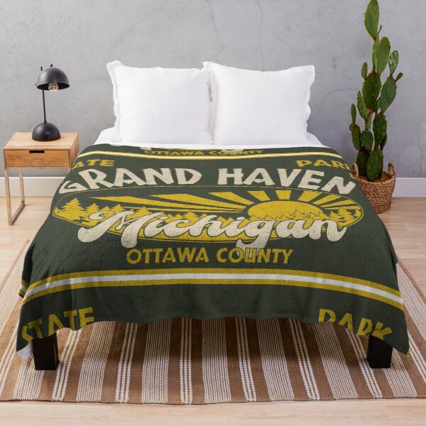 Item preview, Grand Haven State Park, Ottawa County, Michigan, badge design designed and sold by Wanderful-roads.