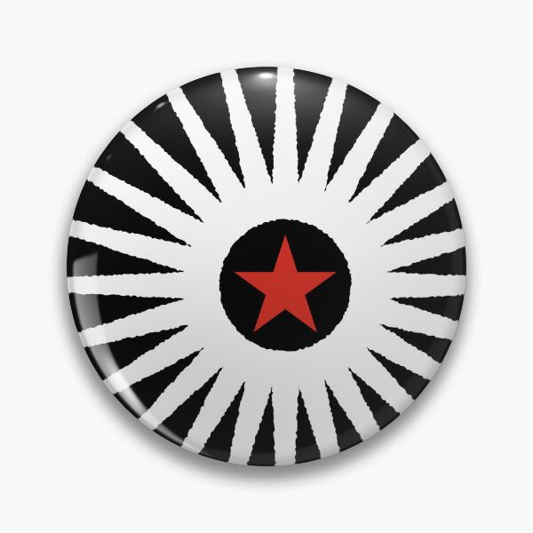 Item preview, White needle star and red star 127sm designed and sold by 127sm.