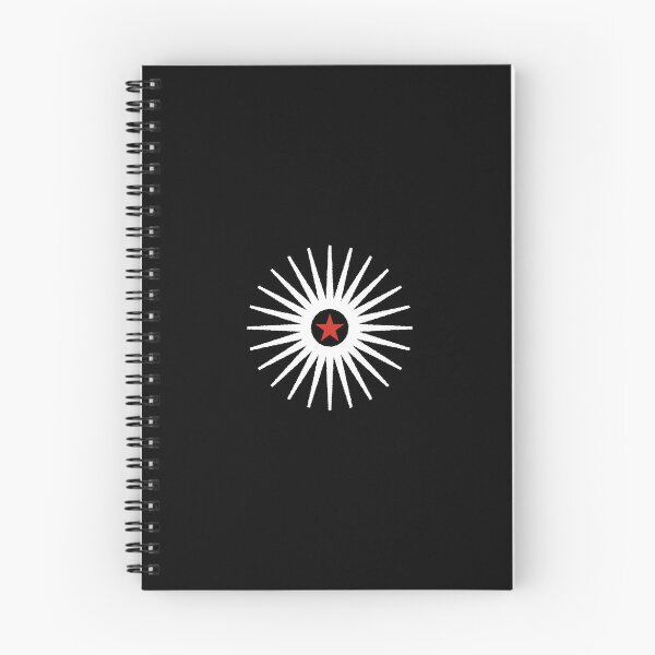 Item preview, White needle star and red star 127sm designed and sold by 127sm.