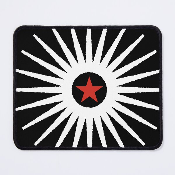 Item preview, White needle star and red star 127sm designed and sold by 127sm.