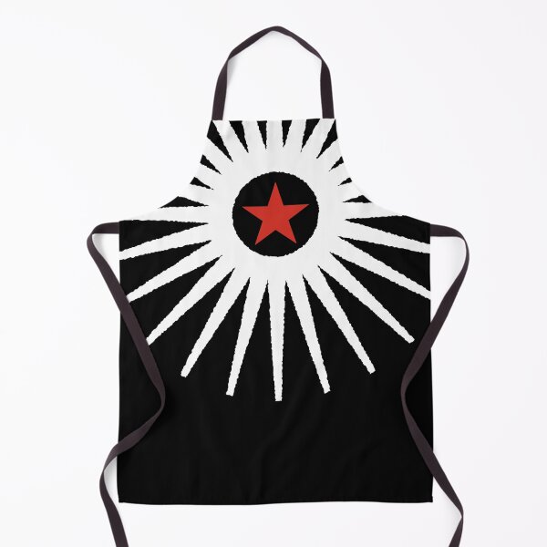 Item preview, White needle star and red star 127sm designed and sold by 127sm.