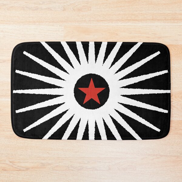 Item preview, White needle star and red star 127sm designed and sold by 127sm.