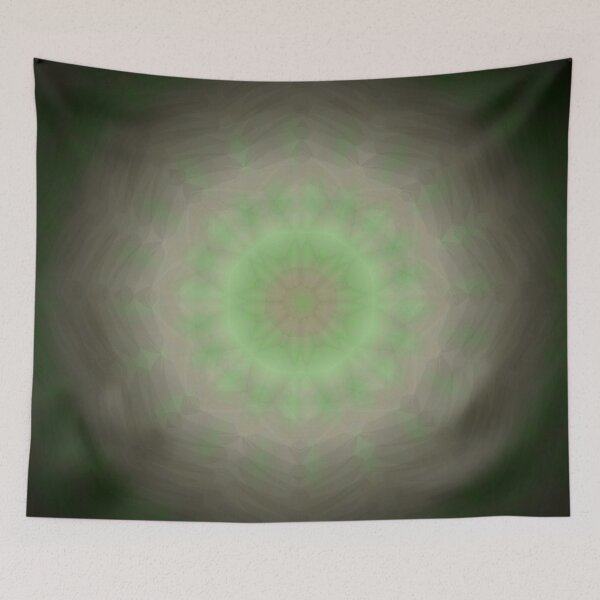 Item preview, Gentle Green Mandala Radiance designed and sold by IntelliMindDesigns.