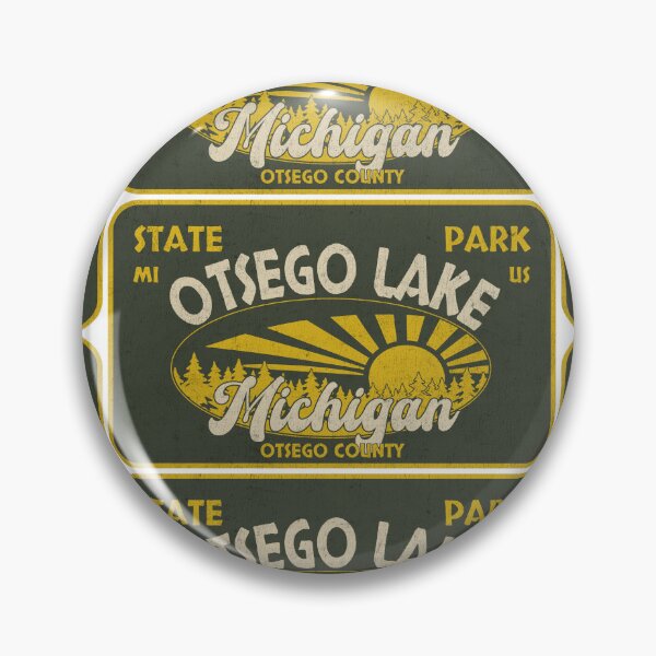 Item preview, Otsego Lake State Park, Otsego County, Michigan, badge design designed and sold by Wanderful-roads.