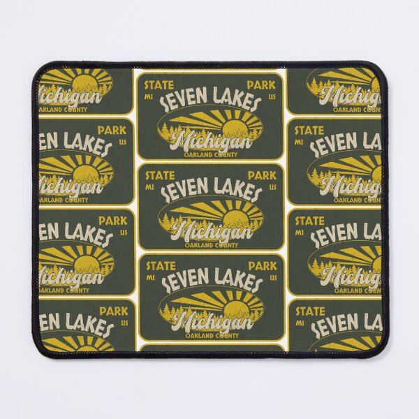 Item preview, Seven Lakes State Park, Oakland County, Michigan, badge design designed and sold by Wanderful-roads.
