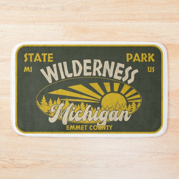 Item preview, Wilderness State Park, Emmet County, Michigan, badge design designed and sold by Wanderful-roads.