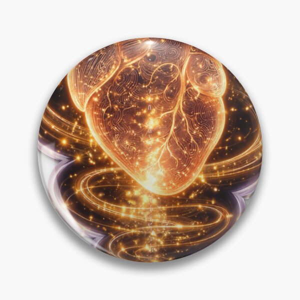 Item preview, Golden Anatomical Heart of Light designed and sold by Farheen786.