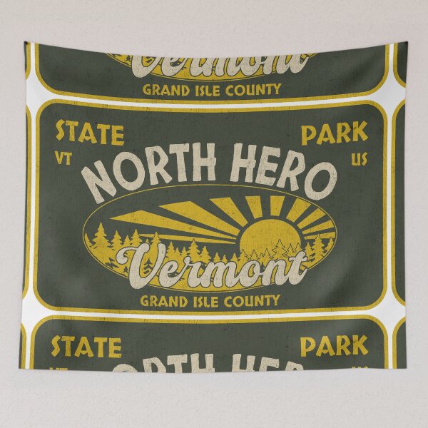 Item preview, North Hero State Park, Grand Isle County, Vermont, badge design designed and sold by Wanderful-roads.