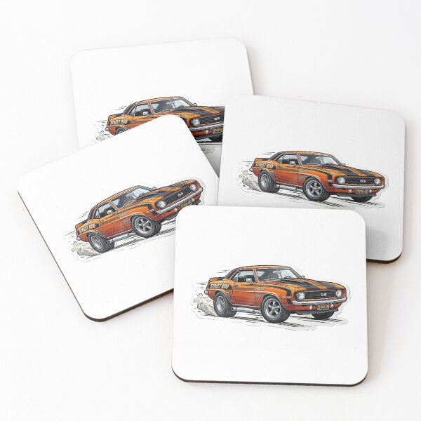 Item preview, Orange Classic Muscle Car Die-Cut Sticker designed and sold by Suyashjadhav.