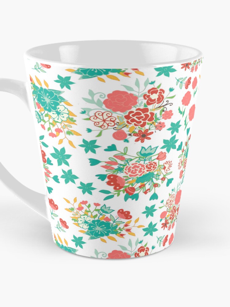Thumbnail 3 of 4, Coffee Mug, Mini Ditsy Pattern designed and sold by cafelab.