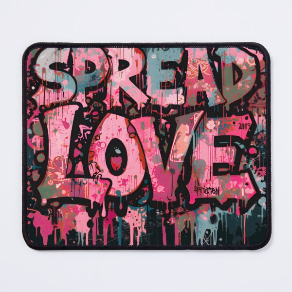 Item preview, Spread Love | Graffiti Quote | Urban Street Art designed and sold by typoinspired.