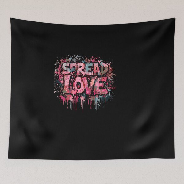 Item preview, Spread Love | Graffiti Quote | Urban Street Art designed and sold by typoinspired.