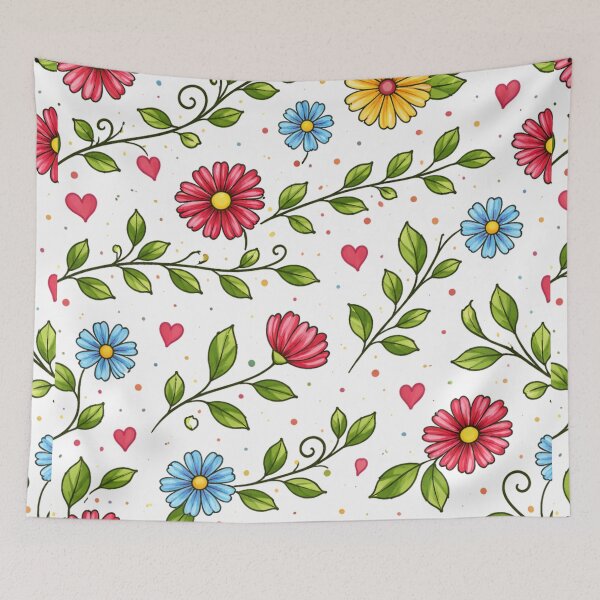 Item preview, Hello Spring Floral Typography with Rustic Peanut Texture Background designed and sold by anandsiva2703.