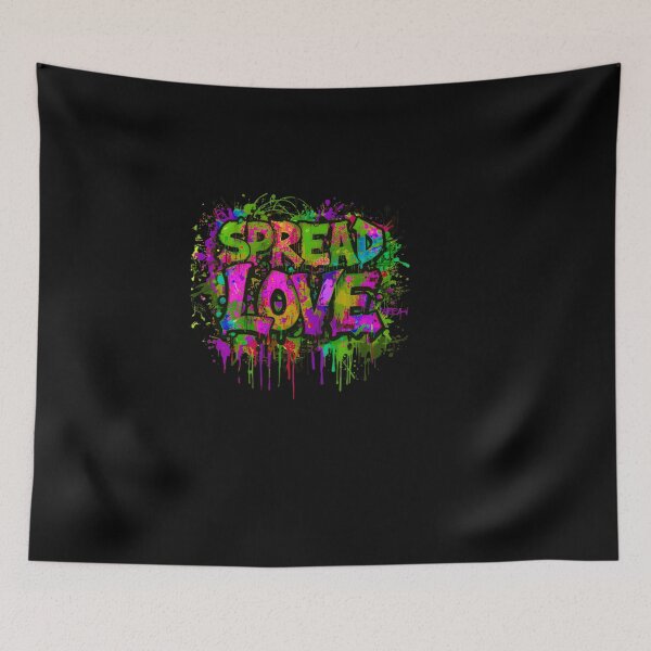 Item preview, Spread Love | Graffiti Quote | Urban Street Style designed and sold by typoinspired.