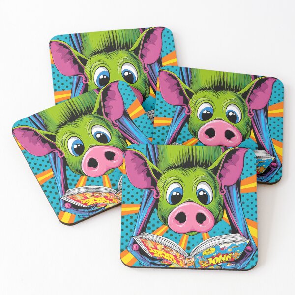 Item preview, Colorful Cartoon Bat Reading a Comic Book designed and sold by Artessie.
