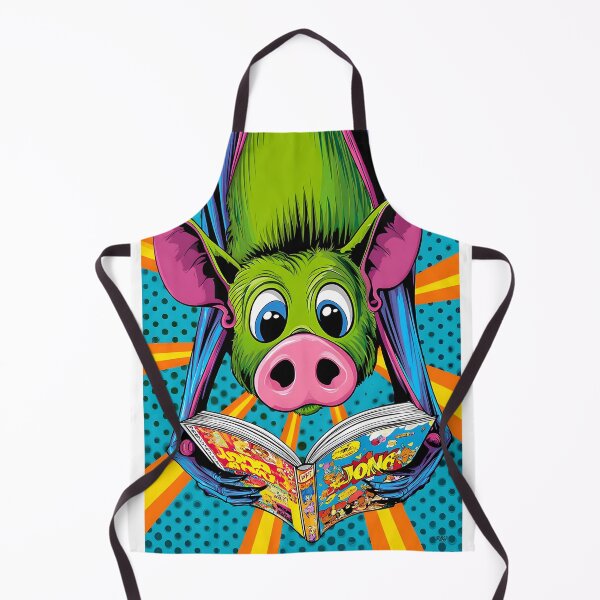 Item preview, Colorful Cartoon Bat Reading a Comic Book designed and sold by Artessie.
