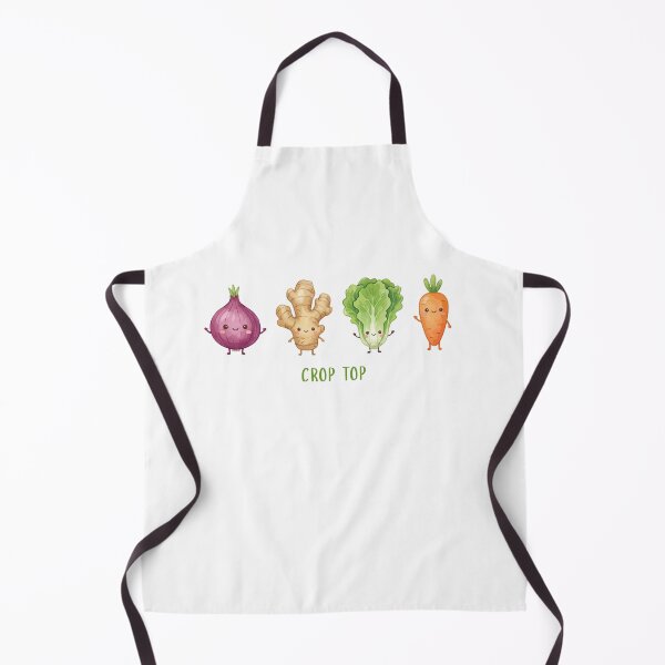 Item preview, Crop Top Pun – Funny Cute Vegetable Kawaii Food Design designed and sold by Sketchbook Studio by Aqsaa.
