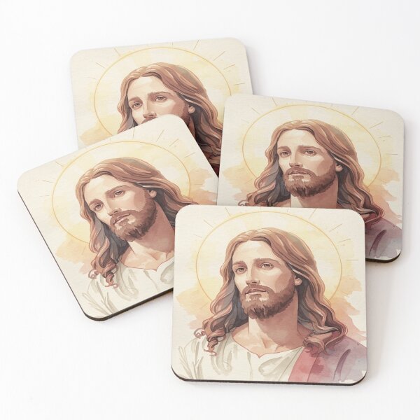 Item preview, Watercolor painting of Jesus  designed and sold by Cre8andRecre8.