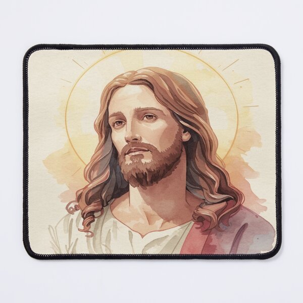 Item preview, Watercolor painting of Jesus designed and sold by Cre8andRecre8.