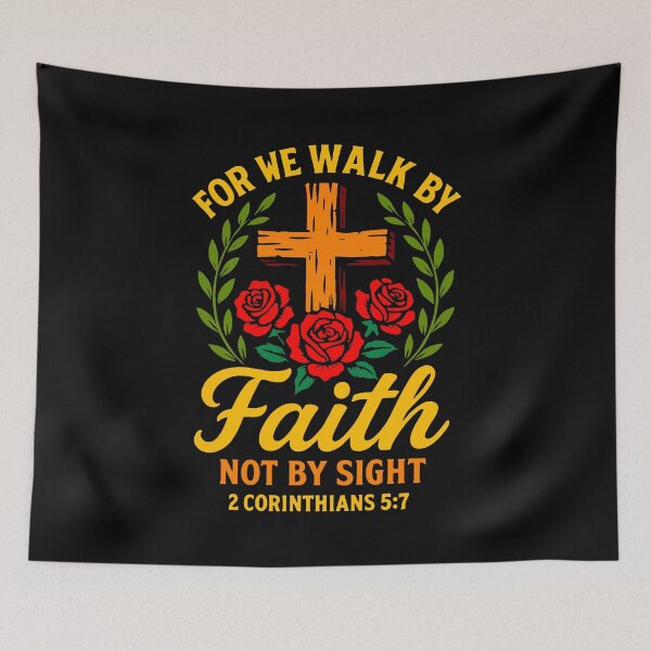 Item preview, 2 Corinthians 5:7 Walk By Faith Not By Sight designed and sold by plushism.