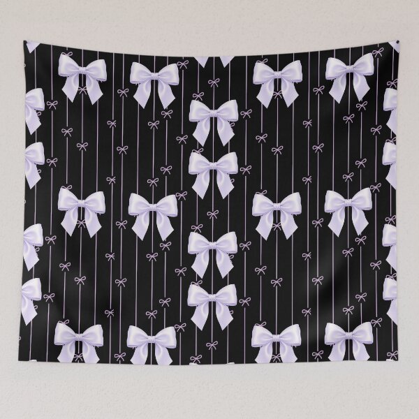 Item preview, Black purple bows designed and sold by Thesafeside.