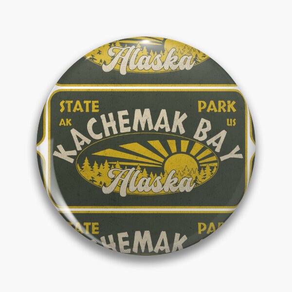 Item preview, Kachemak Bay State Park, Alaska, badge design designed and sold by Wanderful-roads.