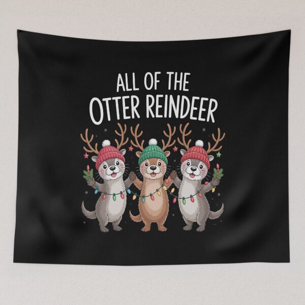 Item preview, All Of The Otter Reindeer Christmas Otter Lover Xmas Animal designed and sold by RonnasJackson.