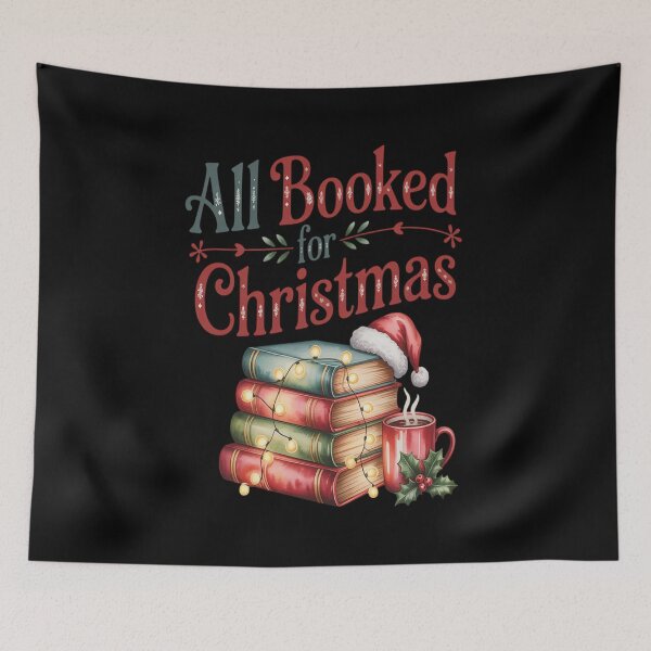 Item preview, All Booked Up For The Holidays Christmas Book Reading Lover designed and sold by RonnasJackson.