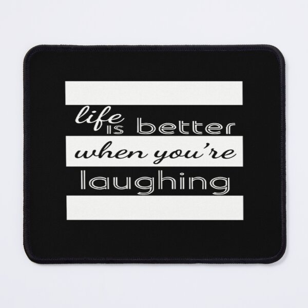 Item preview, Life Is Better When You’re Laughing Quote • Positive Minimalist Typography Wall Art Design designed and sold by Bright Nest Studio.