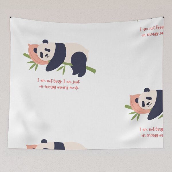 Item preview, Lazy Panda Funny Quote Cute Design designed and sold by Cutethings3.