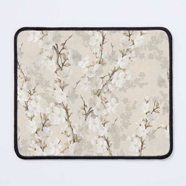 Item preview, Cherry Blossom (Sakura) Botanical in Cream Tones designed and sold by Elena Ivan - Papadopoulou.