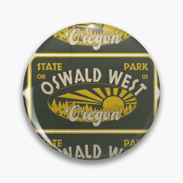 Item preview, Oswald West State Park, Oregon, badge design designed and sold by Wanderful-roads.