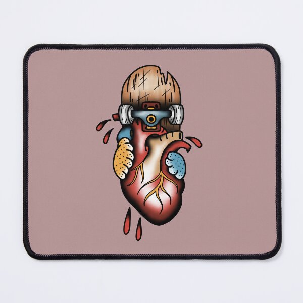 Item preview, Skate Till Death – Traditional Tattoo Heart Design designed and sold by Krisu444.